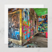 Street Art Abandoned Gebäude (Vorne/Hinten)