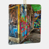 Street Art Abandoned Gebäude Personalisiert Keramikornament (Rechts)