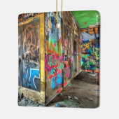 Street Art Abandoned Gebäude Personalisiert Keramikornament (Links)