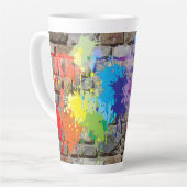 Street Art Abstrakt Formen spritzen Milchtasse (Linke Ecke)