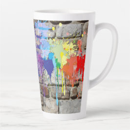 Street Art Abstrakt Formen spritzen Milchtasse