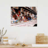 Street Art and Graffiti in Hosiers Lane, Melbourne Poster (Küche)