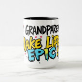 Street Art Big-Heart Grandparents Day Tasse (Zentrum)