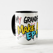 Street Art Big-Heart Grandparents Day Tasse (Vorderseite Links)