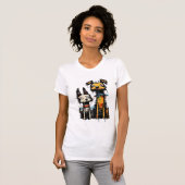 Street Art Dogs Grunge Aesthetic Urban Design T-Shirt (Vorne ganz)
