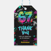 Street Art Graffiti 6 to 7 Birthday Geschenkanhänger (Vorderseite)