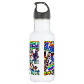 Street Art Graffiti Artist Begriffe Wasser Flasche Trinkflasche (Rückseite)