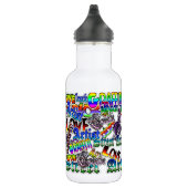 Street Art Graffiti Artist Begriffe Wasser Flasche Trinkflasche (Rechts)