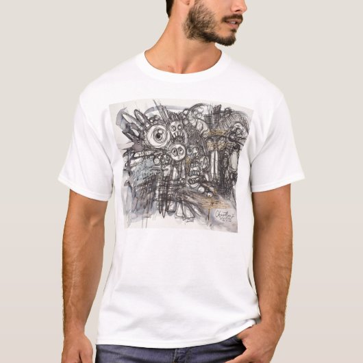 Street art graffiti  Cartoon Scheiße T-Shirt (Vorderseite)