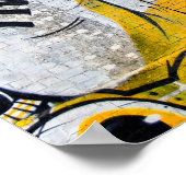 Street Art Graffiti Digbeth Birmingham UK Poster (Ecke)