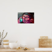 Street Art Graffiti Digbeth Birmingham UK Poster (Küche)