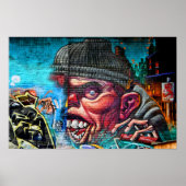 Street Art Graffiti Digbeth Birmingham UK Poster (Vorne)