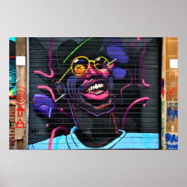 Street Art Graffiti Digbeth Birmingham UK Poster