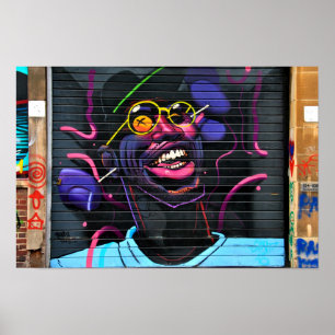 Street Art Graffiti Digbeth Birmingham UK Poster