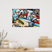 Street Art / Graffiti Foto Poster (Küche)