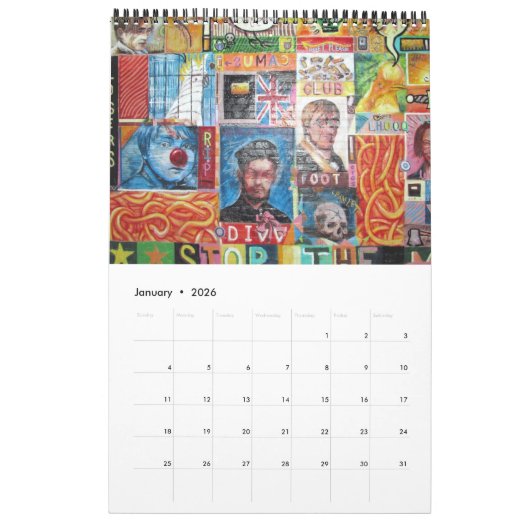 Street Art Graffiti Kalender (Jan 2026)