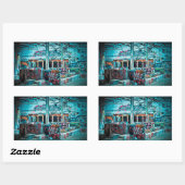 Street Art Graffiti Mural Brick Wall Stickers (Blatt)