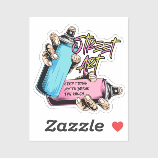 Street Art Graffiti Urban Aufkleber (Blatt)