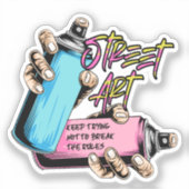 Street Art Graffiti Urban Aufkleber (Vorderseite)