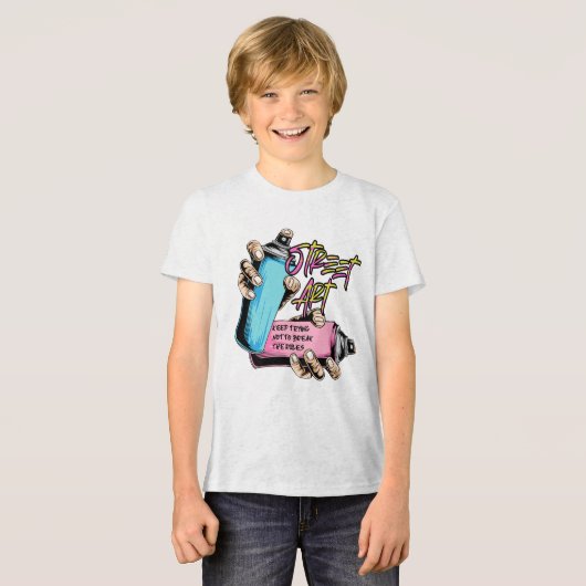 Street Art Graffiti Urban Tri-Blend Shirt (Vorderseite voll)