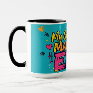 Street Art Großes Herz Großelterntag Tasse