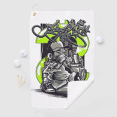 Street Art Hustle: Der Geldmacher Golfhandtuch (Insitu)