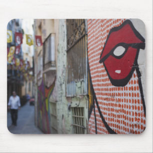 Street art in der Calle de la Libertad Street Mousepad