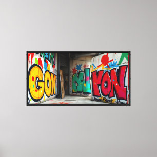 Street Art - Leinwanddruck