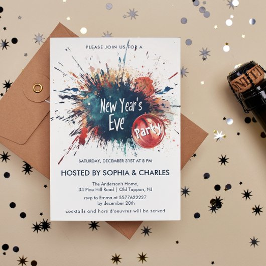 Street Art New Year's Eve Party Einladung