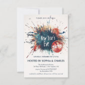 Street Art New Year's Eve Party Einladung (Vorderseite)