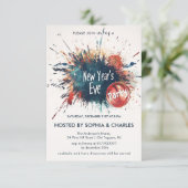 Street Art New Year's Eve Party Einladung (Stehend Vorderseite)