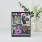 Street art of Gent, Belgien Postkarte (Stehend Vorderseite)