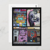 Street art of Gent, Belgien Postkarte (Vorne/Hinten)