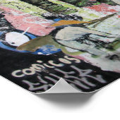 Street Art of Las Palmas Elephant Poster (Ecke)