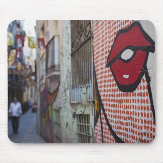 Street art on Calle de la Libertad Street Mousepad (Vorne)
