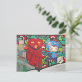 Street ART Postkarte (Stehend Vorderseite)