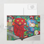 Street ART Postkarte (Vorne/Hinten)