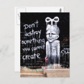 Street ART Postkarte (Vorne/Hinten)