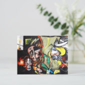 Street ART Postkarte (Stehend Vorderseite)