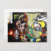 Street ART Postkarte (Vorne/Hinten)