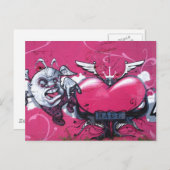 Street ART Postkarte (Vorne/Hinten)