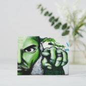 Street ART Postkarte (Stehend Vorderseite)