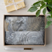 Street Art Rain Black Marble Seidenpapier (Geschenk)