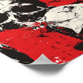 Street Art Skull Poster Design A10 (Ecke)