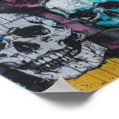 Street Art Skull Poster Design A29 (Ecke)