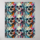 Street Art Skull Poster Design A32 (Vorne)