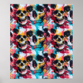 Street Art Skull Poster Design A35 (Vorne)