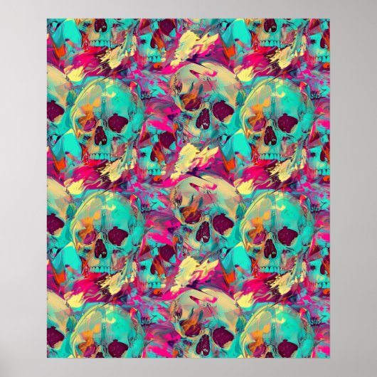 Street Art Skull Poster Design A37 (Vorne)