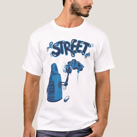 Street Art Spray Flasche T-Shirt (Vorderseite)