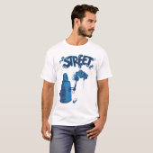 Street Art Spray Flasche T-Shirt (Vorne ganz)